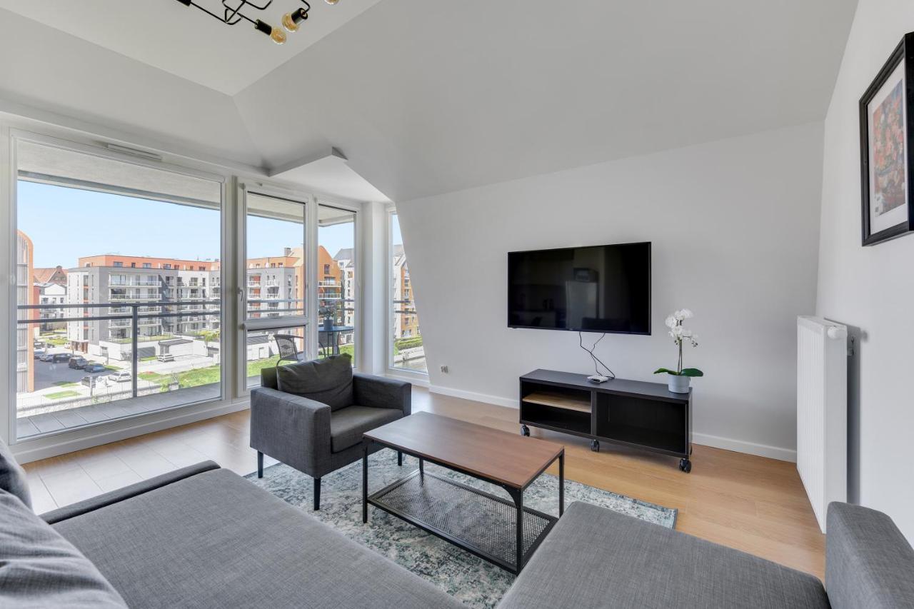 Grano Flats Gdansk - Riverfront Apartment Bagian luar foto